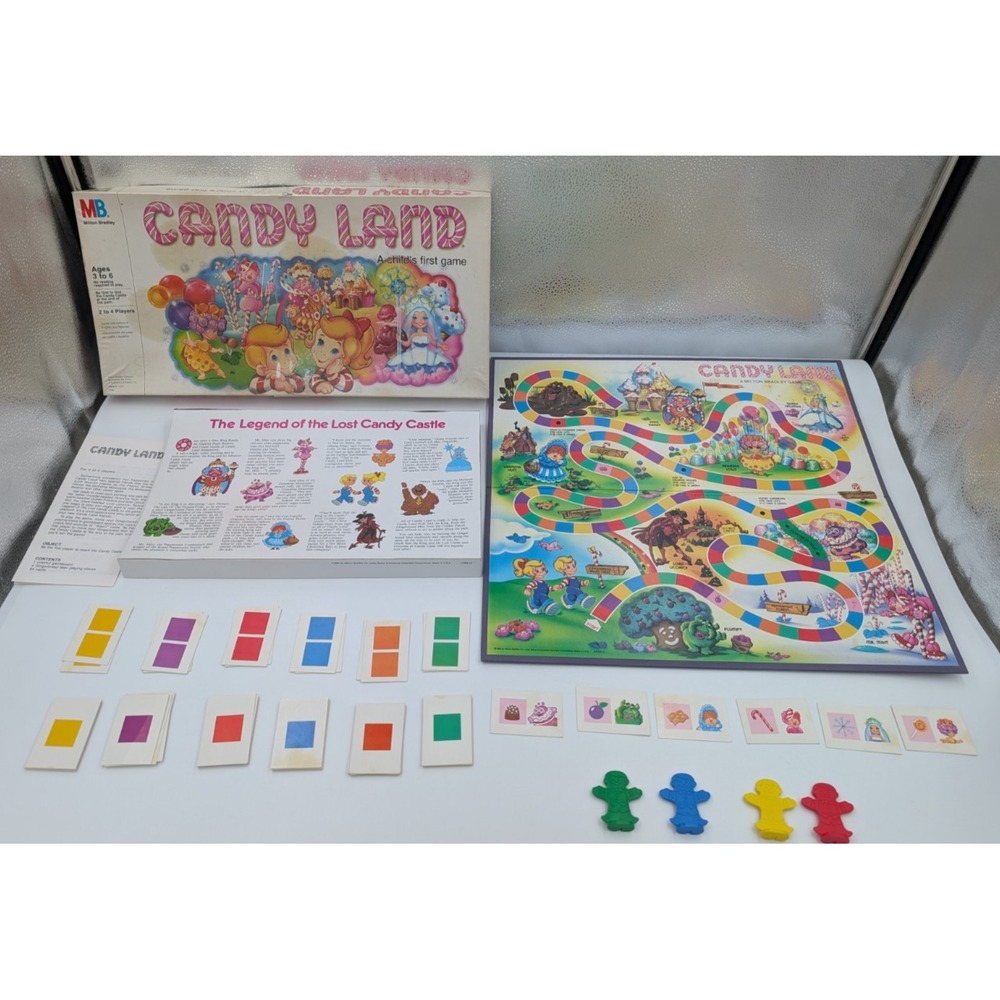 1984 Milton Bradley Candy Land Board Game 100% Complete Vintage 1980s 80s